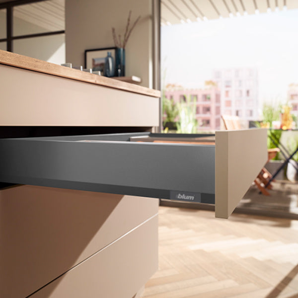 Blum MERIVOBOX S1 Drawer Side Height M (91mm) NL 500mm 40kg - Steel
