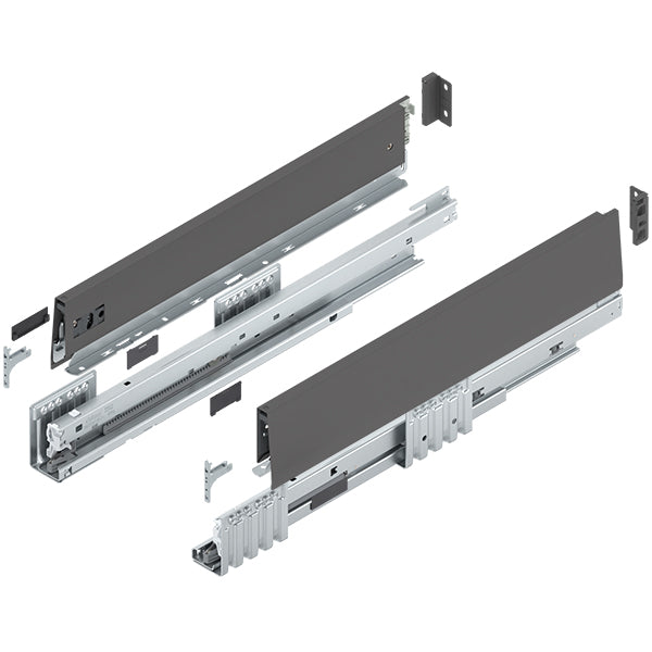 Blum MERIVOBOX S1 Drawer Side Height M (91mm) NL 500mm 40kg - Steel
