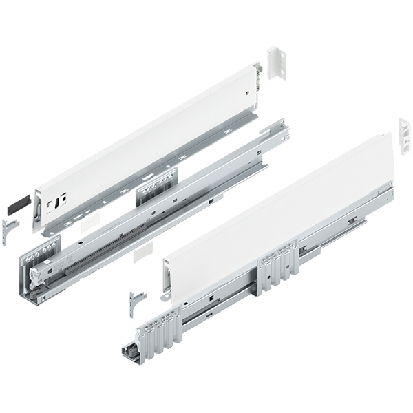 Blum MERIVOBOX S1 Drawer Side Height M (91mm) NL 500mm 40kg - Steel