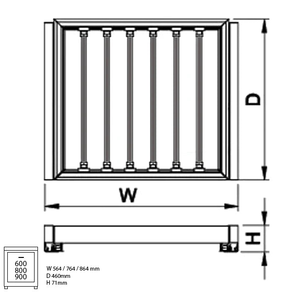 IDF Compacta Pull Out Trouser Rack Soft Close Aluminium custom image