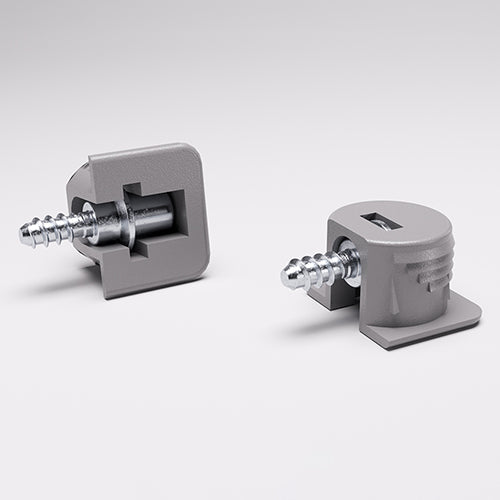 FLIPPER Concealed Wood Shelf Support - Click-Lock System