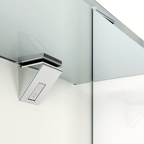 KALABRONE MINI square shelf support for glass shelves at Infinitting